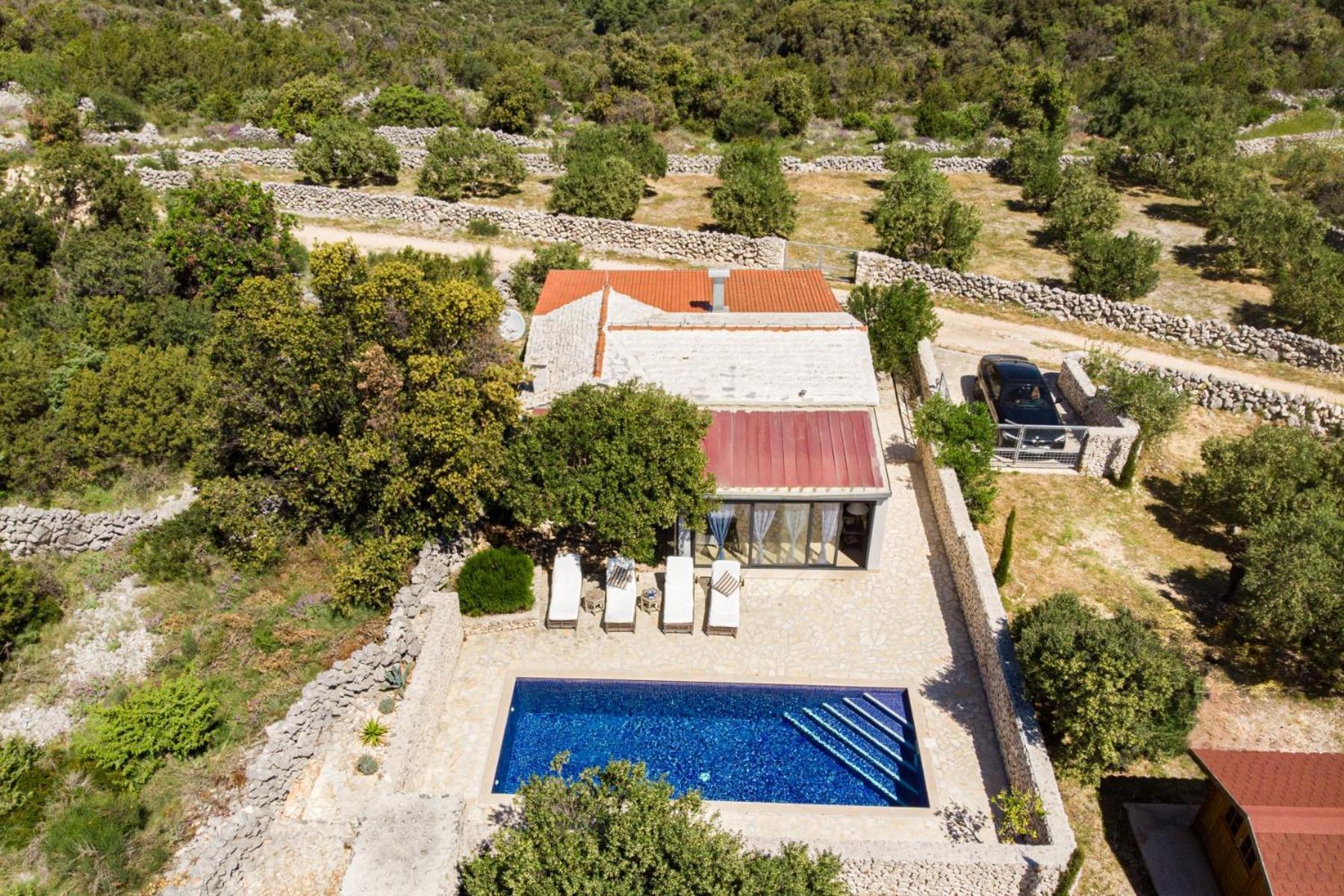 Private Cottage In Olive Grove With Heated Pool Vinisce Exterior foto